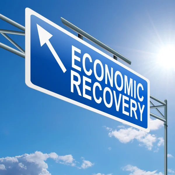 경제 회복 로그인. — 스톡 사진