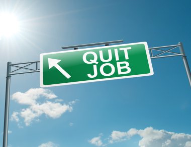 Quit job. clipart