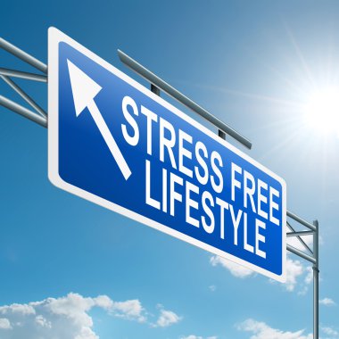 Stress free lifestyle. clipart