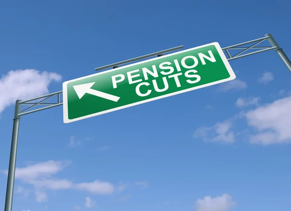 A Pension darabok koncepció. — Stock Fotó