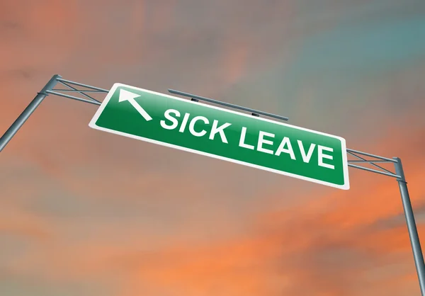 Sick leave concept. — Stock Photo, Image