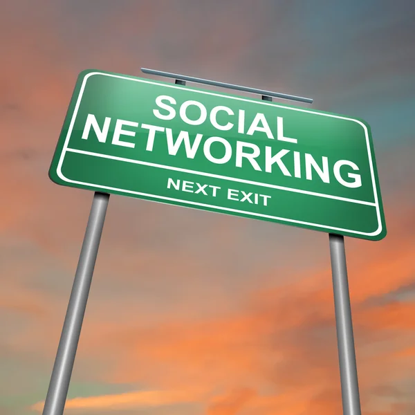 Concetto di social networking. — Foto Stock