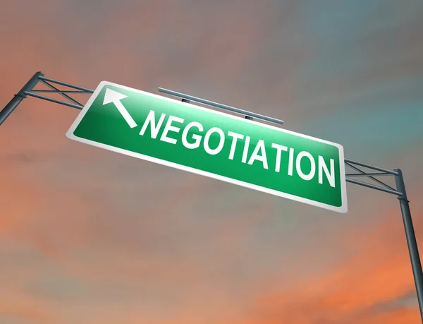 Concetto di negoziato . — Foto Stock