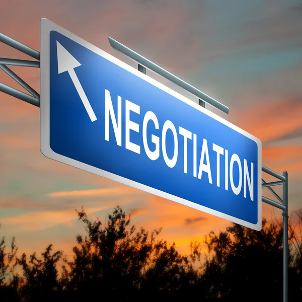 Negotiation concept. — Stockfoto