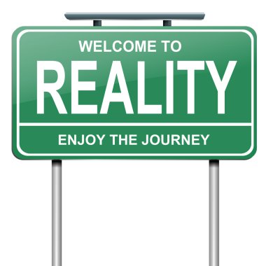 Reality concept. clipart