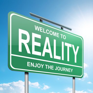 Reality concept. clipart