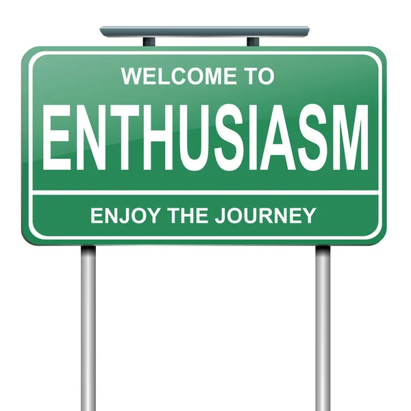 Entusiasm koncept. — Stockfoto