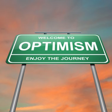 Optimistic concept. clipart