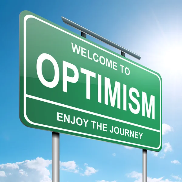 Optimistic concept. — Stock Photo, Image