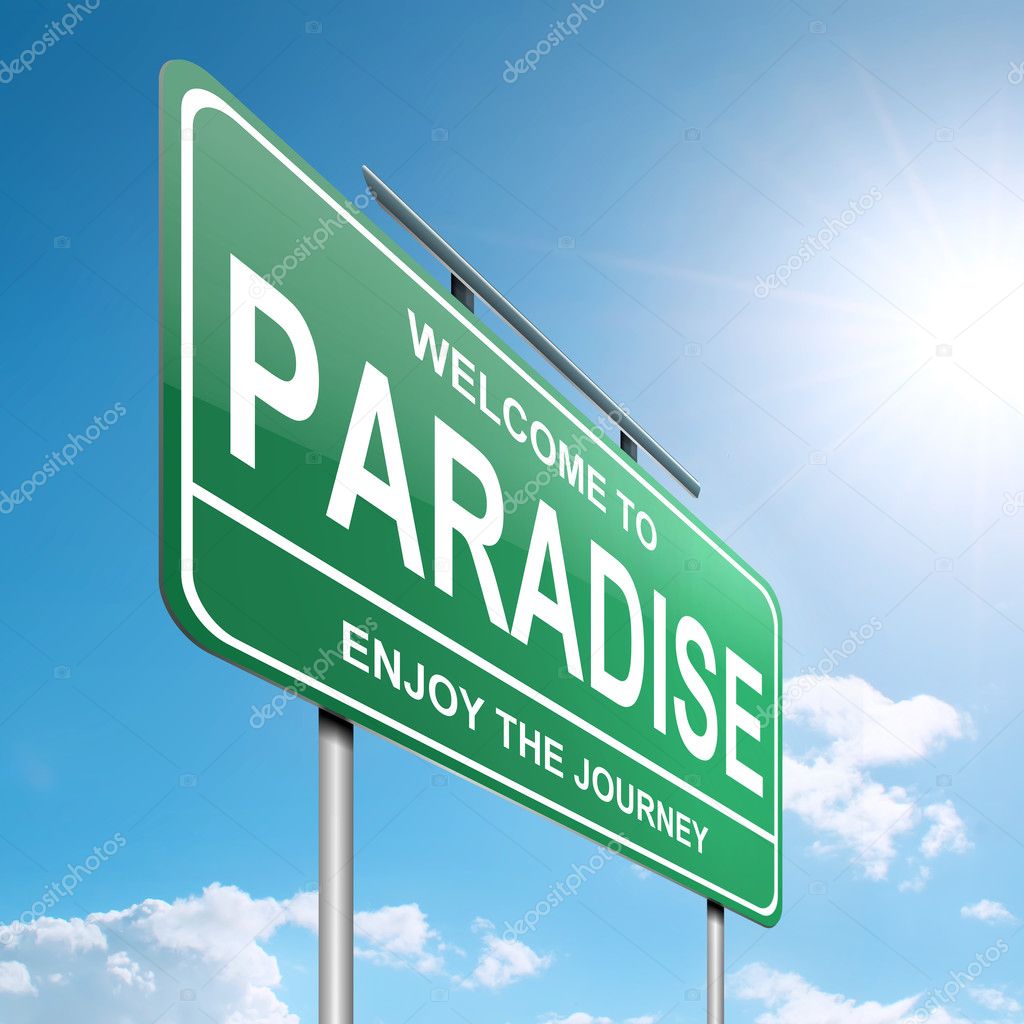 Paradise concept.