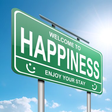 Happiness concept. clipart