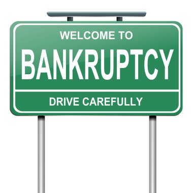 Bankruptcy concept. clipart