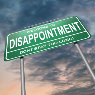 Disappointment concept. clipart