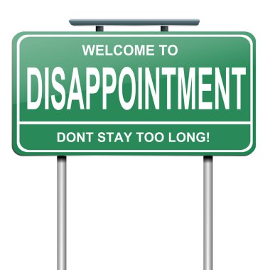 Disappointment concept. clipart