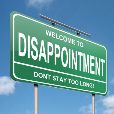 Disappointment concept. clipart