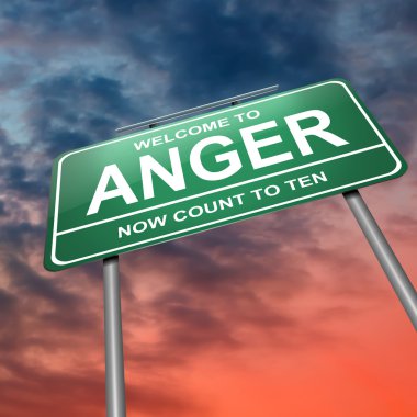 Anger concept. clipart