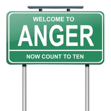 Anger concept. clipart