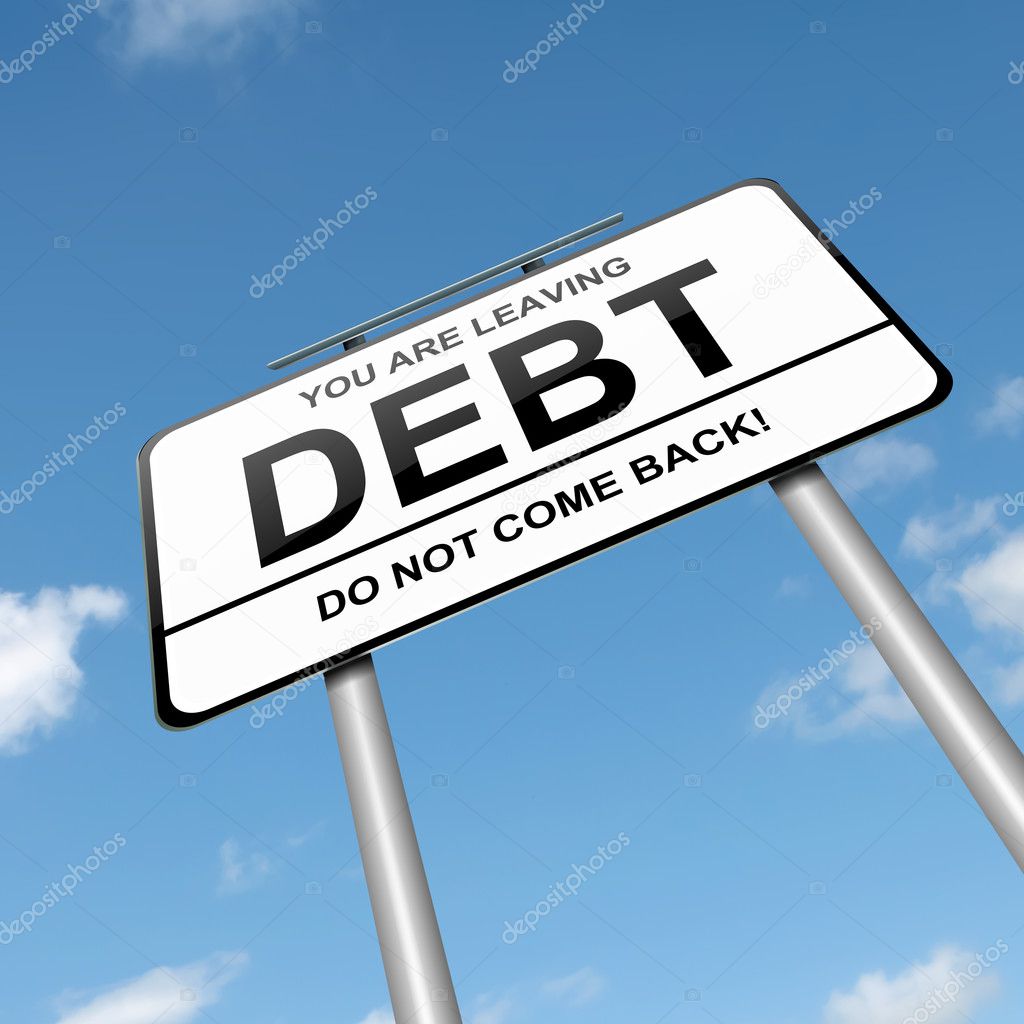 Debt concept.