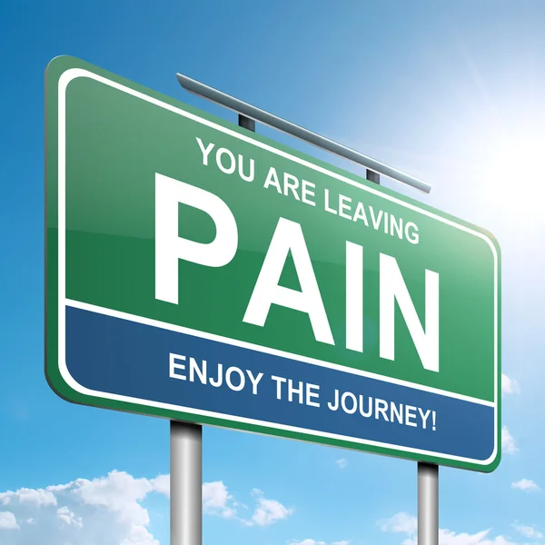 Έννοια του πόνου. Εικόνα Αρχείου