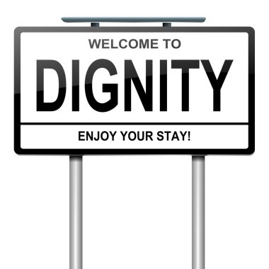 Dignity concept. clipart