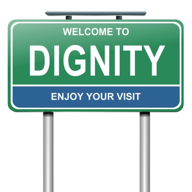 Dignity concept. clipart