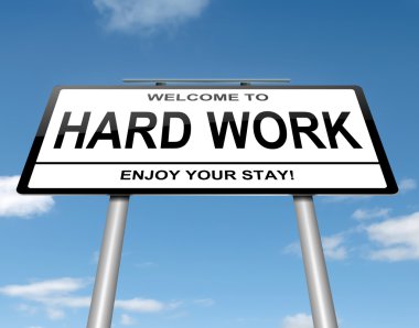 Hard work concept. clipart