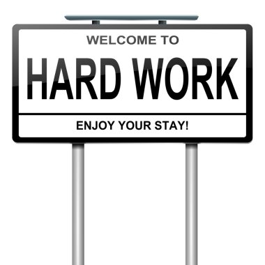 Hard work concept. clipart