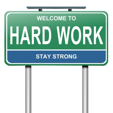 Hard work concept. clipart