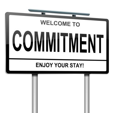 Commitment concept. clipart