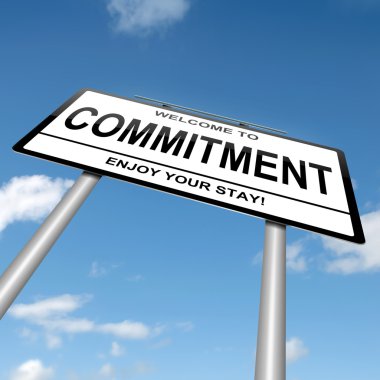 Commitment concept. clipart