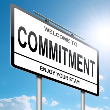 Commitment concept. clipart