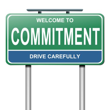 Commitment concept. clipart