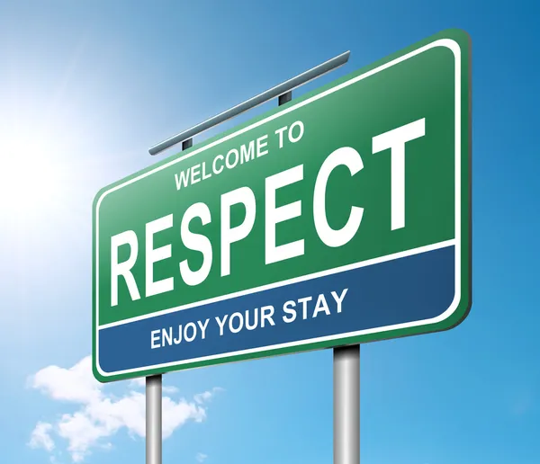 Concepto de respeto . — Foto de Stock
