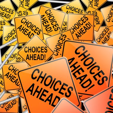 Choices concept. clipart