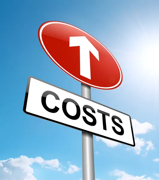Cost increase concept. — Stock Photo, Image