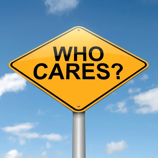 Who cares. — Stock Photo, Image