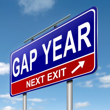 Gap year concept. clipart