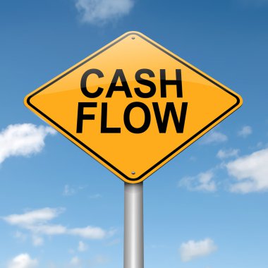 Cash flow concept. clipart