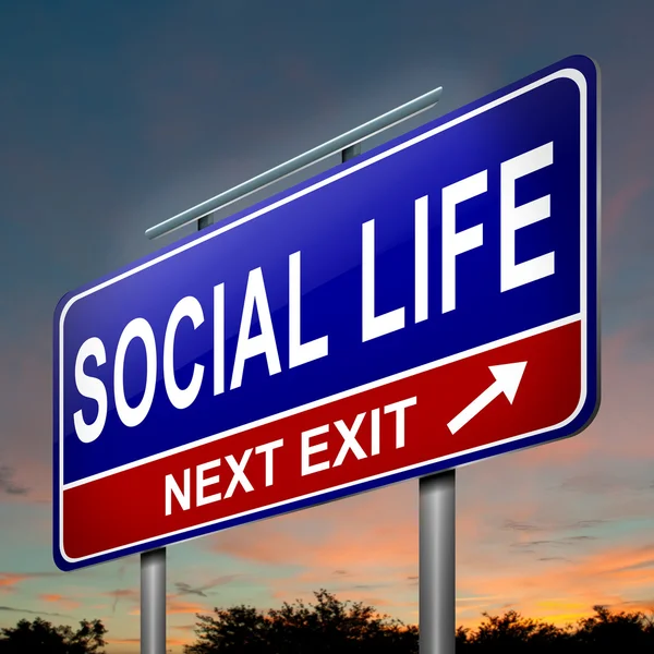 Konzept des sozialen Lebens. — Stockfoto