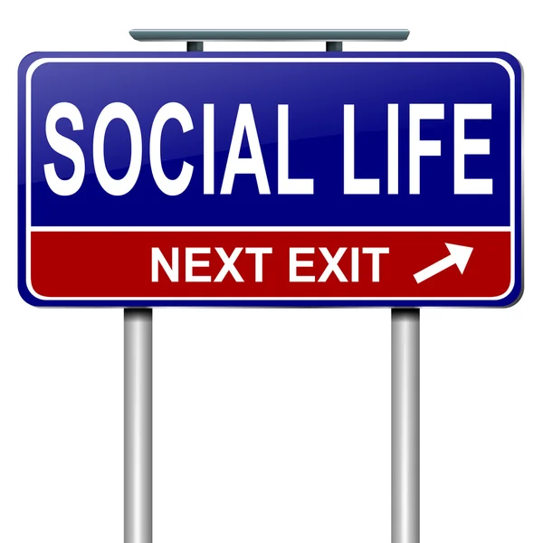 Concepto de vida social . —  Fotos de Stock