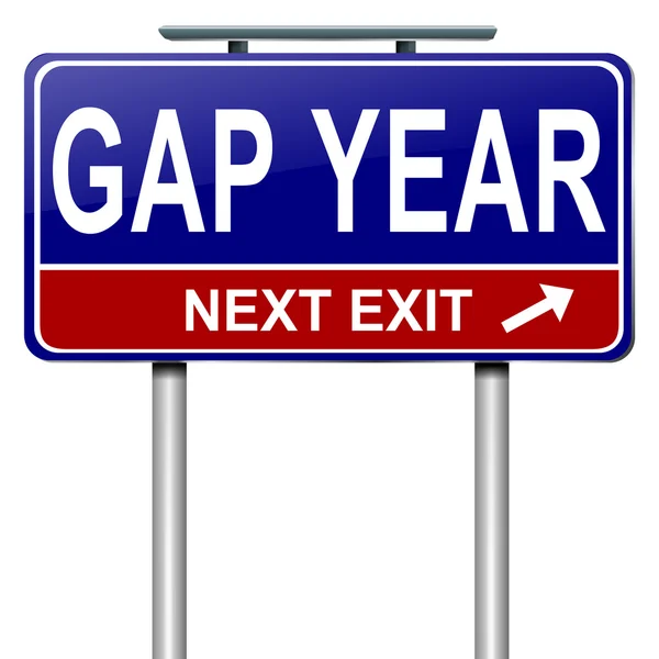 Gap-Year-Konzept. — Stockfoto