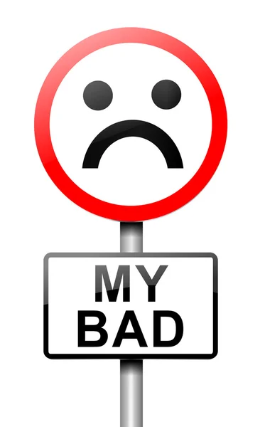 My bad. — Stock Photo, Image