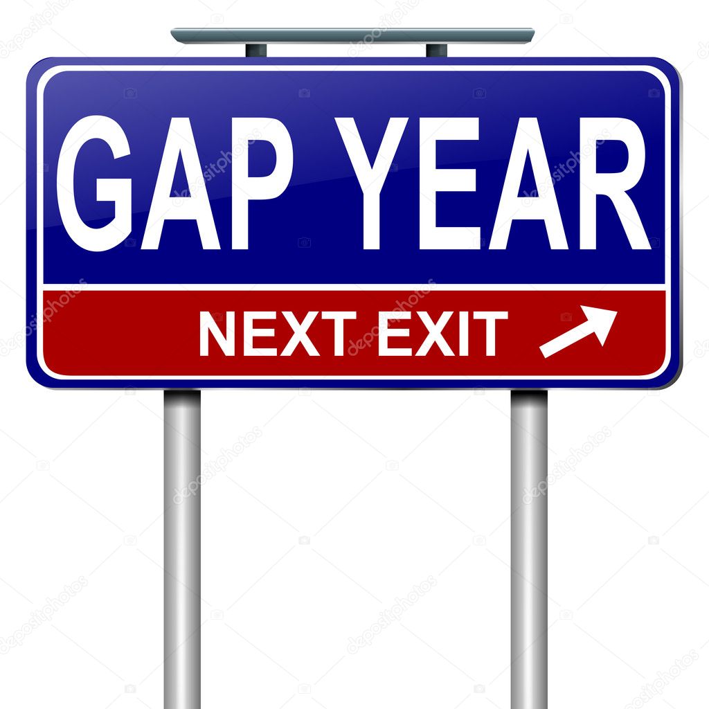 Gap year concept.