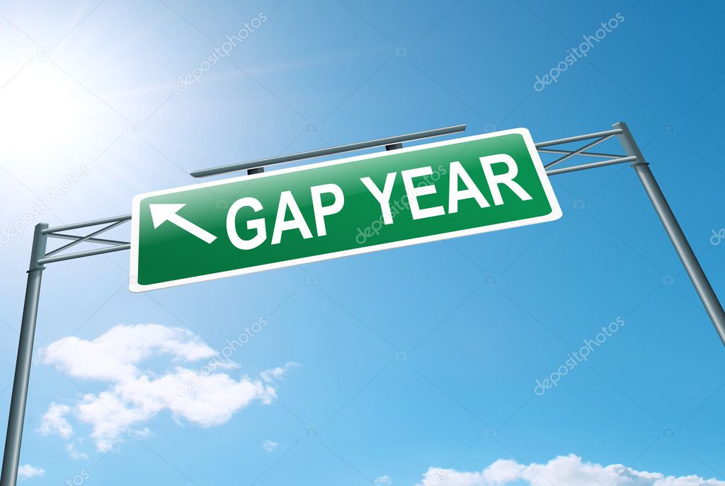 Gap year concept.