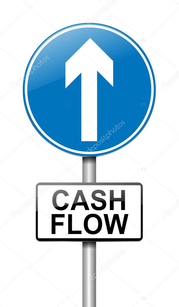 Cash flow concept.