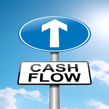 Cash flow concept. clipart