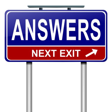 Answers concept. clipart
