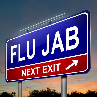 Flu alert concept. clipart