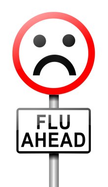 Flu alert concept. clipart