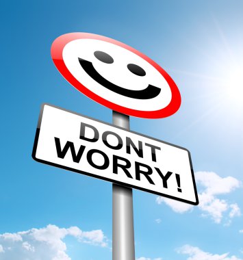 Dont worry concept. clipart